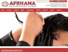 Tablet Screenshot of africana.co.nz